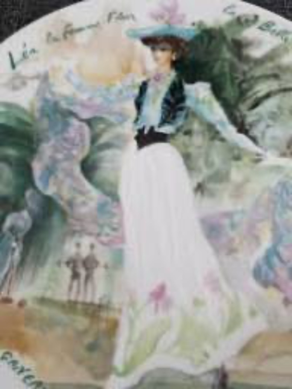 NIB Vintage Limoges Plate Lea la Femme